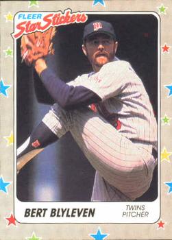1988 Fleer Sticker Baseball Cards        041      Bert Blyleven